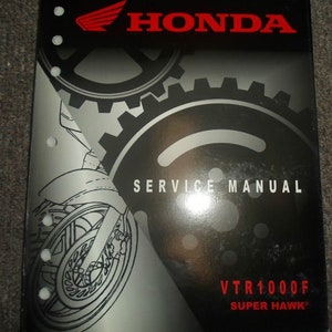 2001 2002 2003 2004 Honda Vtr1000f Super Hawk Service Repair Manual Oem New