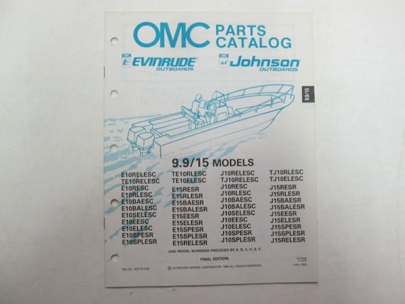 1991 Omc Johnson Evinrude 9 9 15 Models Parts Catalog Gem 1991-omc-johnson-evinrude-9-9-15-models-parts-catalog-gem