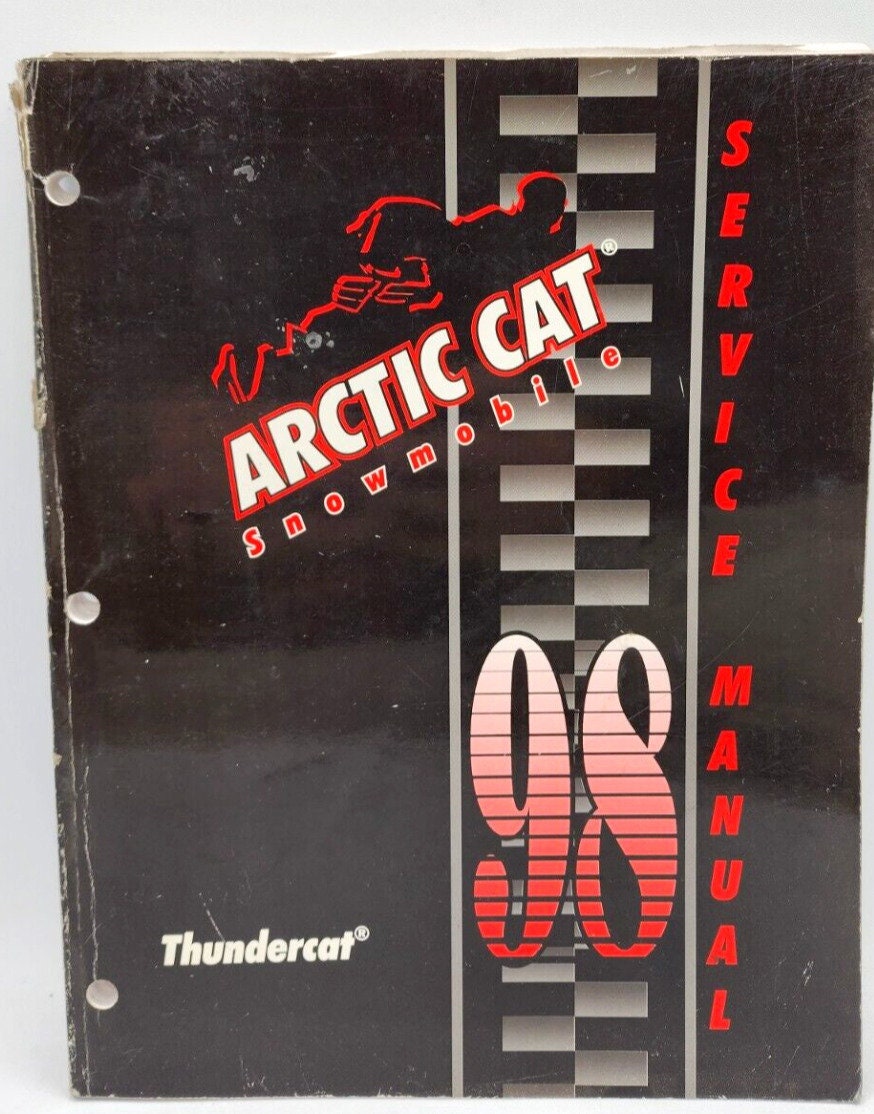 1998 Arctic Cat Thundercat Snowmobile Service Manual Set W Etsy