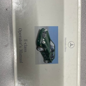 2001 Mercedes Benz E Class Models Owners Operators Owner Manual Set Oem