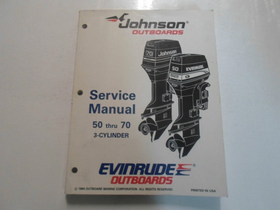 1995 Johnson Evinrude Outboards 50 thru 70 3-Cyli… - image 1