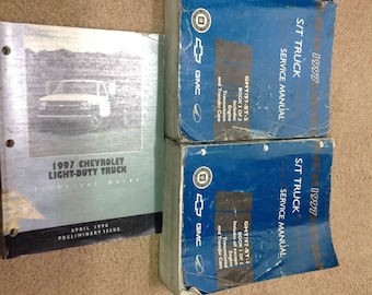 1997 Chevrolet S10 Blazer GMC Jimmy Sonoma TRUCK Service Shop Repair Manual Set