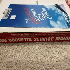 1988 Chevrolet Chevy CORVETTE Service Repair Shop Manual Set W EWD + Supplement