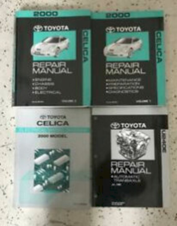 2002 Toyota Celica Shop Service Repair Manual Book Engine Drivetrain OEM 