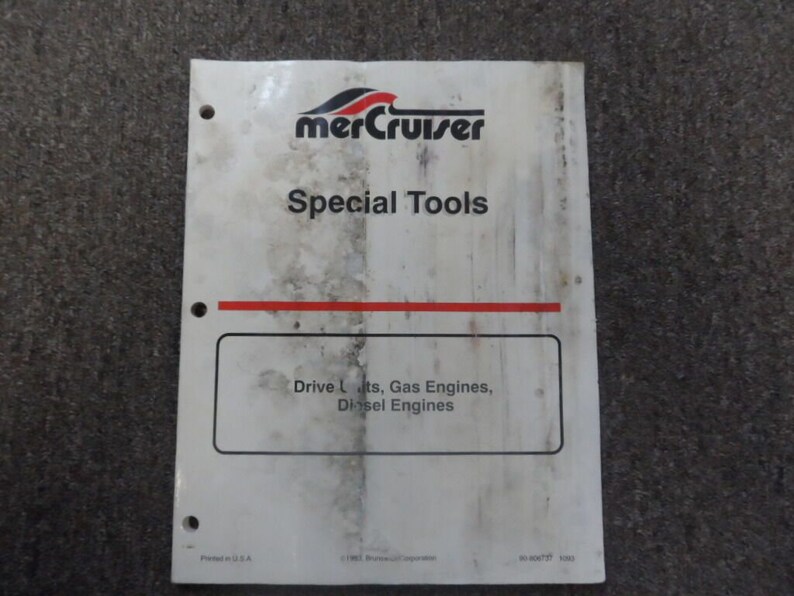 1994 Mercruiser Special Tools Drive Units Gas Diesel Engines Etsy