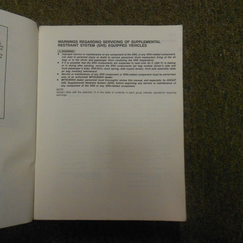 1999 2000 Mitsubishi Galant Service Shop shops Manual Set Oem Dealership Books 1St Edi