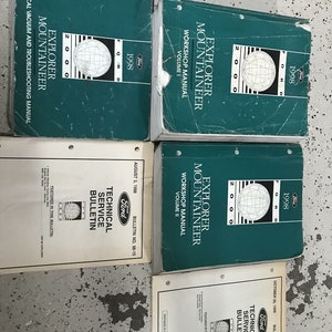 1998 Ford Explorer & Mercury Mountaineer Service Shop Repair Manual Set Ewd Tsb
