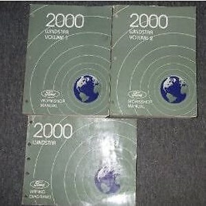 2000 Ford Windstar Mini Van Service Shop Repair Manual Set W Wiring Diagram Book