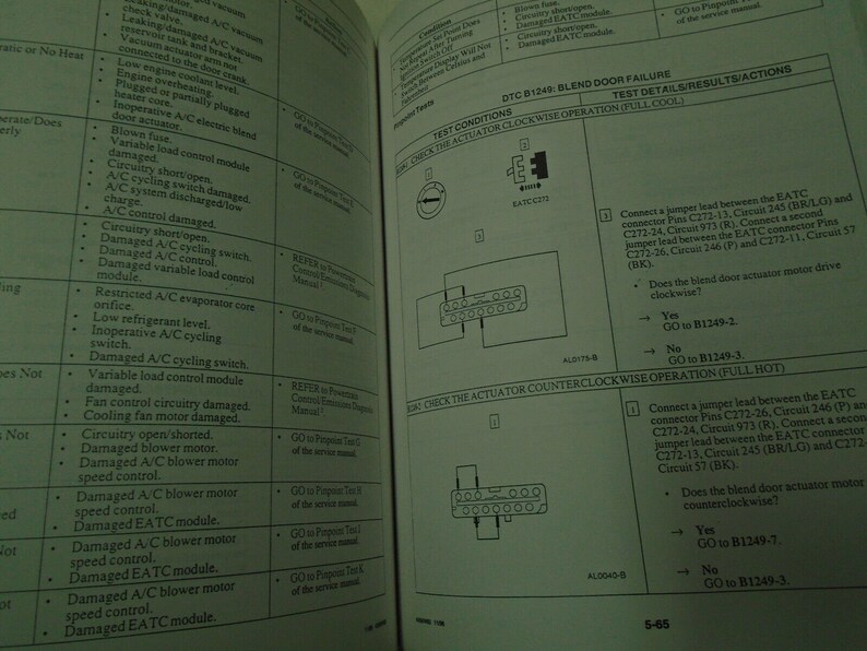 19931997 Ford Automatic Climate Temperature Control Eatc Satc Service