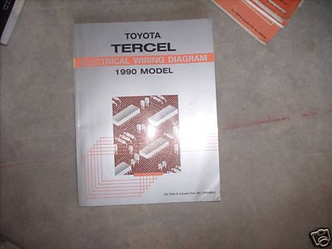 1990 Toyota Tercel Electrical Diagrams Service Manual Etsy