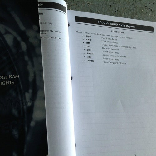 2008 shops Dodge Ram Truck 1500 2500 3500 Reference Book & Student Guide Manual Set