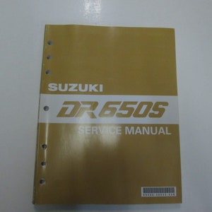 1993 1994 1995 Suzuki DR650S Service Repair Shop Workshop Manual NEW