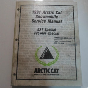 1991 Arctic Cat EXT Special Prowler Special Service Repair Shop Manual OEM STAIN