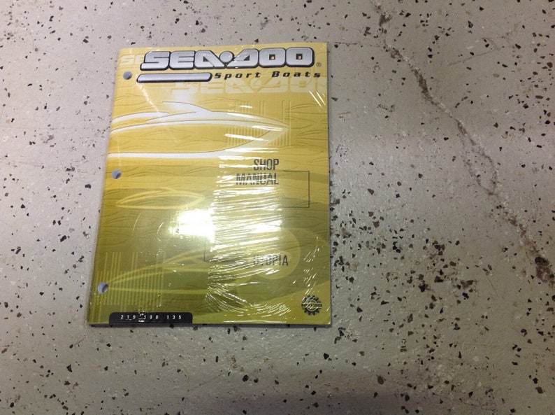 2001 2002 Sea Doo UTOPIA 185 UTOPIA 205 Service- och reparationsmanual bild 1