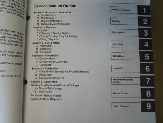 Mercury 25 BigFoot Fourstroke Service Shop Manual… - image 3