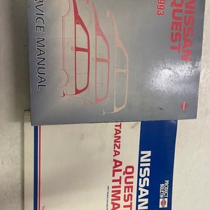 1993 Nissan Quest Service Repair Workshop Shop Manual OEM Set