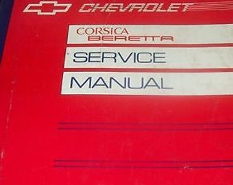1991 Chevrolet Chevy Beretta & Corsica Service Shop Repair Manual Factory