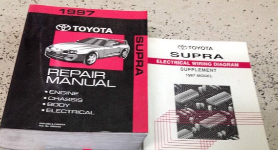 1993 TOYOTA SUPRA SHOP SERVICE REPAIR MANUAL VOL. 1 AND VOL. 2