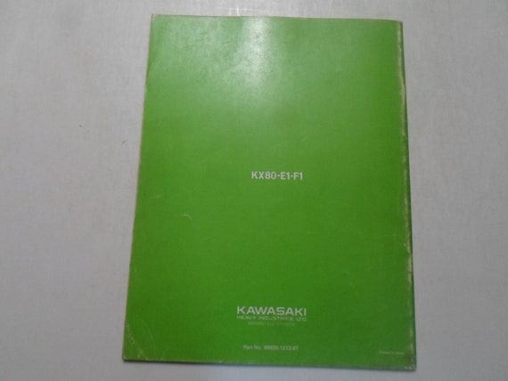 1983 Kawasaki Kx 80 Motorcycle Owners Manual Serv… - image 4