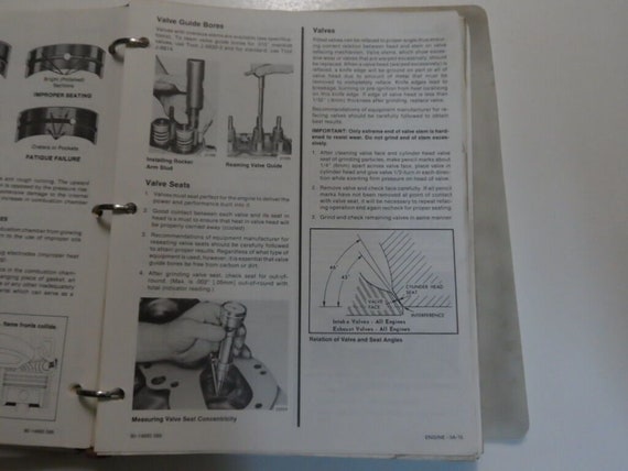 1986 MerCruiser 10 Marine Engines GM 4 Cylinder Service Manual BINDER DAMAGED View 3