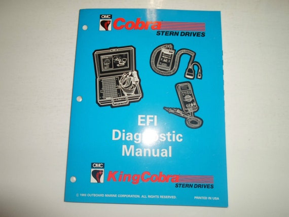 1994 Omc King Cobra Stern Drives Efi Diagnostic Service Manual Factory Oem 94