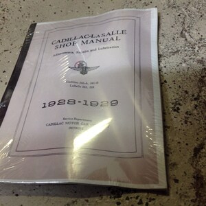 1928 1929 CADILLAC LASALLE Warsztat naprawczy Instrukcja serwisowa NOWA