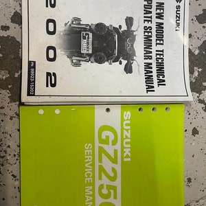 2000 2001 2002 2003 2004 Suzuki GZ250 Service Repair Manual Set 99500-32105-03E