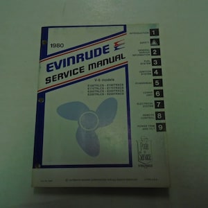 1980 Evinrude Service Reparatiewerkplaatshandleiding V-6 Modellen E150 • 175 • 200 • 235TRLCS-TRXCS