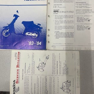1983 1984 NB50M NB 50 M Aero50 Service Shop Repair Workshop Manual Set +