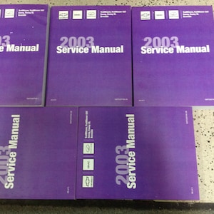 2003 Chevy Trailblazer Gmc Envoy & Bravada Service Shop Repair Manual Set New
