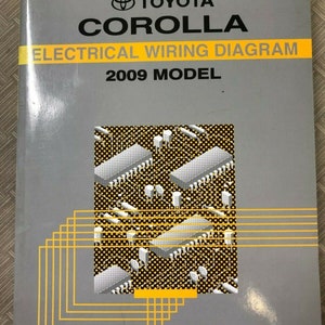 2009 Toyota Corolla Electrical Wiring Diagram Shop Repair Manual OEM EWD 09