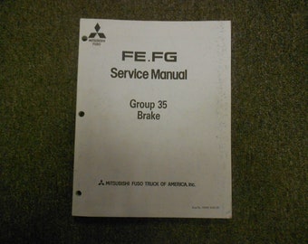 1992 Mitsubishi Fe Fg Group 35 Brake Service Repair Shop Manual Factory Oem 92