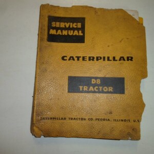 Caterpillar D8 Tractor Service Manual Damaged Caterpillar Used Oem D8 Cat Deal