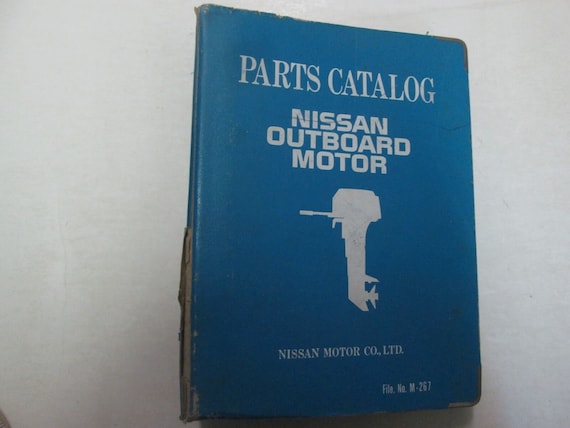 1986.6 Nissan Outboard Motor Parts Catalog Binder… - image 1
