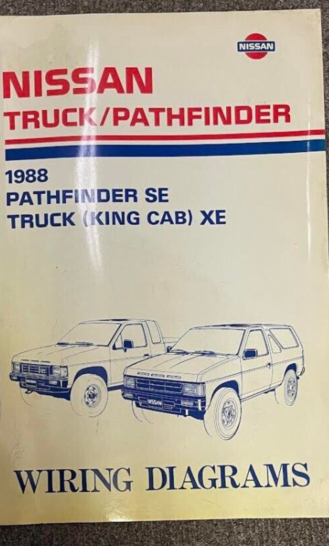 1988 Nissan Truck Pathfinder Wiring Diagram Service Repair Etsy
