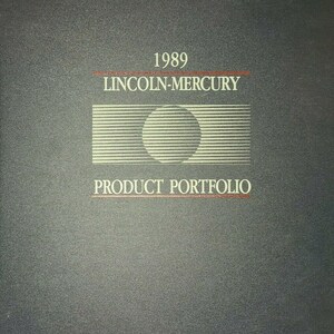 1989 Manual de carpeta de cartera de productos Mercury OEM