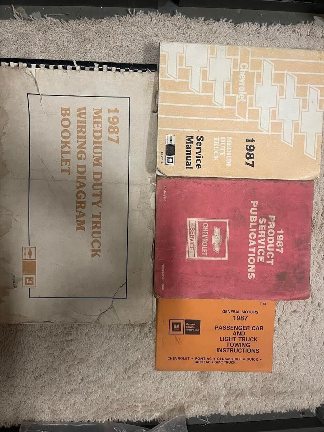 1987 Chevrolet Medium Duty Truck Service Shop Repair Manual Set W EWD