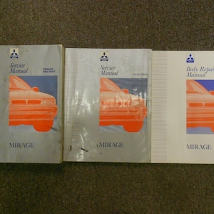 1992 Mitsubishi Mirage Service Repair Shop Manual 3 Vol Set Factory Book 92 Oem