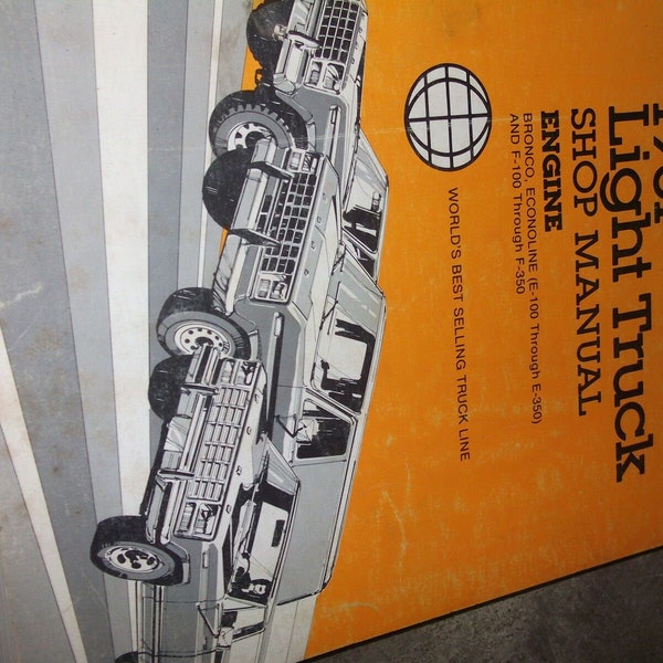 1981 Ford F100 F-150 F250 F300 Bronco Econoline Repair Shop Service Manual Engin