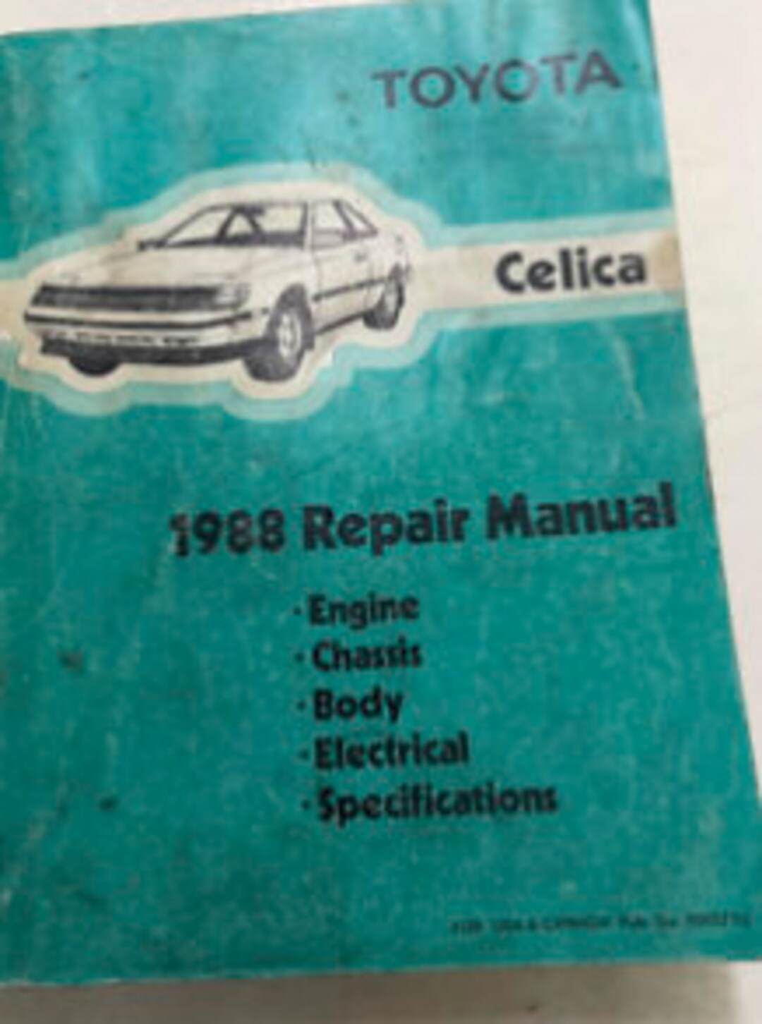 1988 Toyota Celica Service Repair Shop Manual OEM Worn Etsy