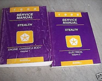 1996 DODGE STEALTH Service Repair Shop Workshop Manual Set OEM Factory Book
