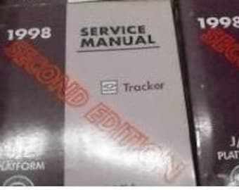1998 Chevrolet Chevy Geo Tracker Shop Repair Service Manual Set Second Edition