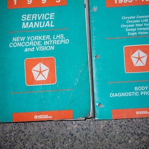 Ensemble de manuels de réparation pour atelier de service Chrysler Concorde Vision Dodge Intrepid 1995