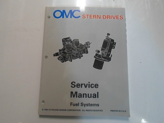 1997 Omc Stern Drives Fuel Systems Service Repair Manual Factory Oem Book 97