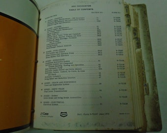 CASE 880 Excavator Service Repair Manual With Parts Catalog Set OEM Books Used