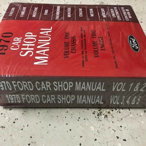 1970 FORD Fairlane Falcon Maverick Mustang Thunderbird Service Shop Manual Set