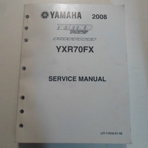 2008 Yamaha RHINO 700 FI YXR70FX Service Repair Workshop Manual OEM
