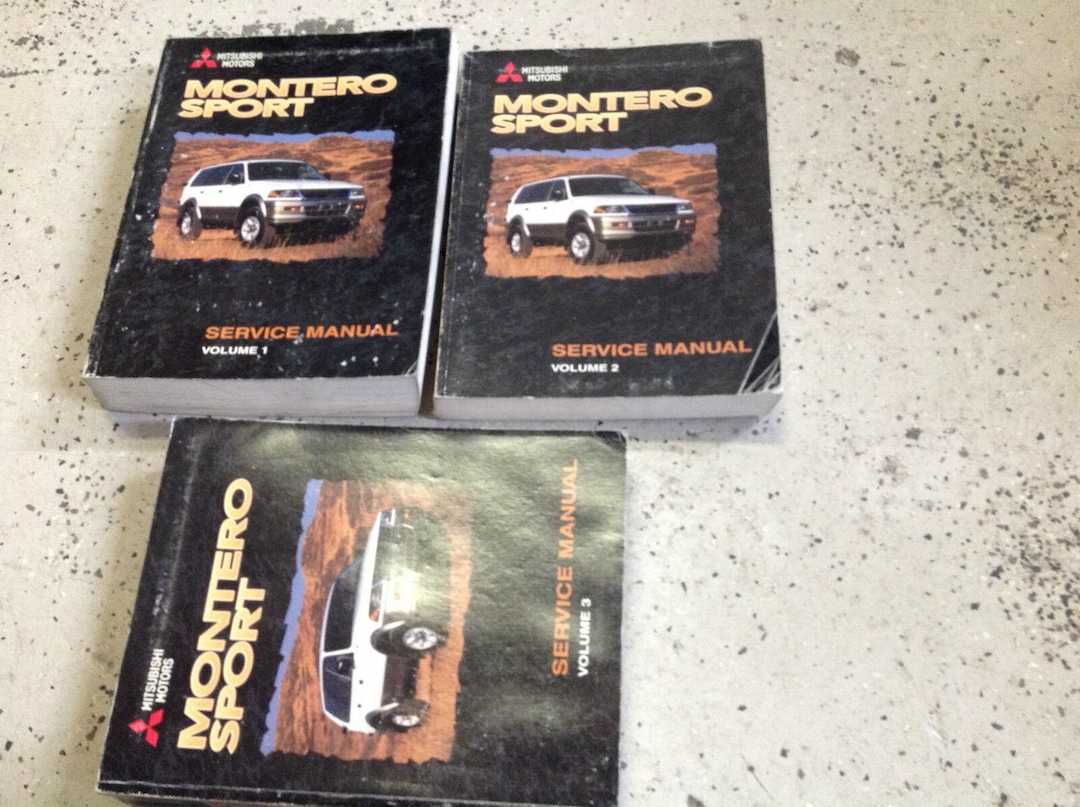 1999 MITSUBISHI Montero Sport Service Repair Workshop Manual - Etsy