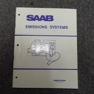 1970s 80s Saab 900 900S Turbo Emissions System Shop Manual FACTORY OEM DEAL