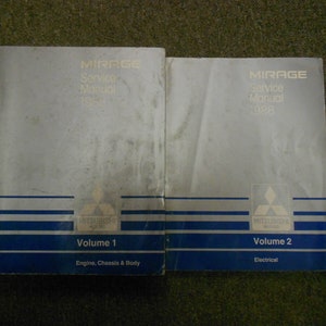 1988 Mitsubishi Mirage Service Repair Shop Manual 2 Volume Set Factory Oem 88